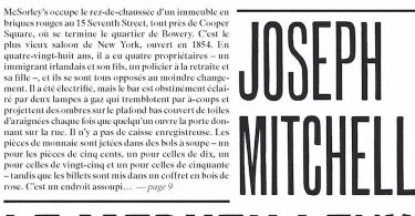 Le Merveilleux Saloon de McSorley, de Joseph Mitchell