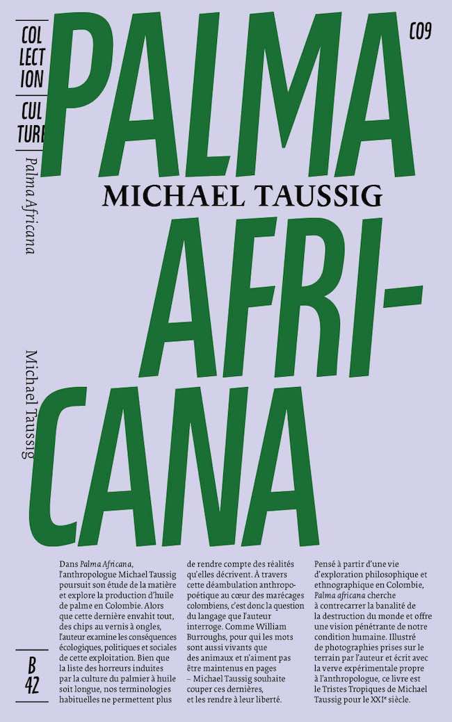 Palma Africana, de Michael Taussig : d'île et d'huile