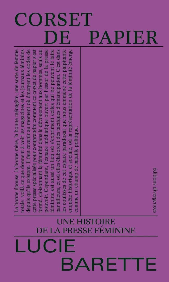 Corset de papier de Lucie Barette : histoire de la presse féminine