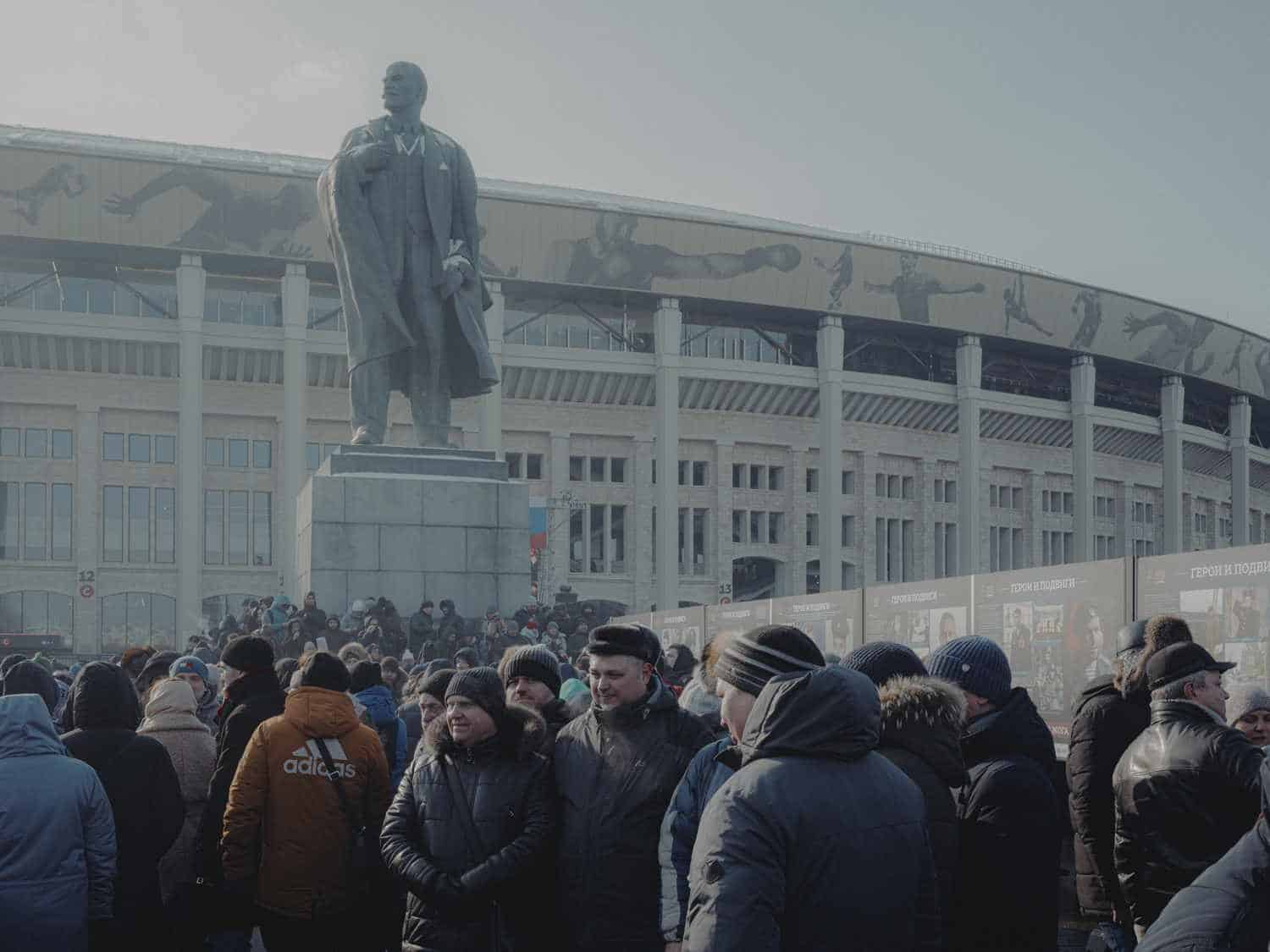 Manifestation patriotique du stade Loujniki, Moscou, 22 février 2023