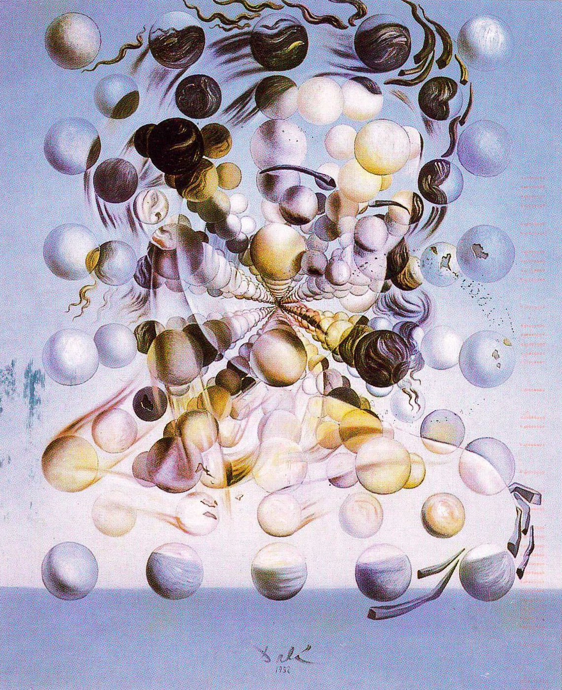"Galatea des sphères ", Salvador Dali pour Le Livre du large et du long de Laura Vazquez