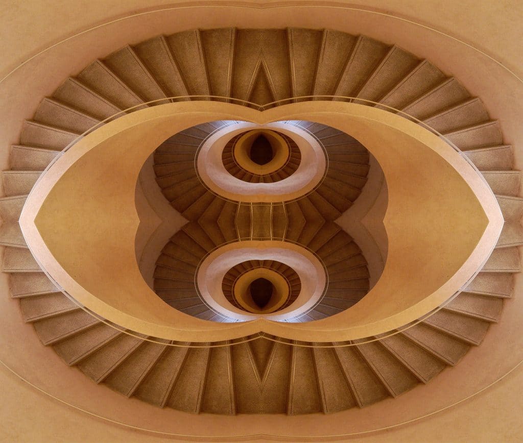 Escalier style Escher pour Les idylles de la complicité de Carl Watson