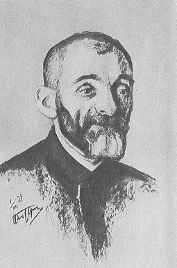 Portrait de Léon Chestov par Leonid Pasternak 