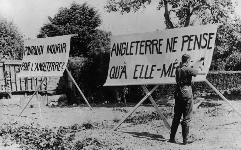 Propagande Nazie dans la France occupée pour "La propagandiste", de Cécile Desprairies (Détail) © Seuil