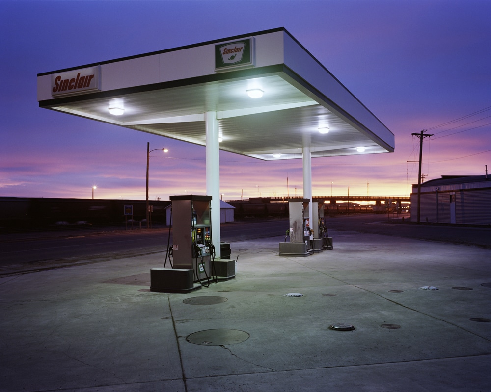 Station service dans la ville de Shelby (Montana) © Jean-Luc Bertini